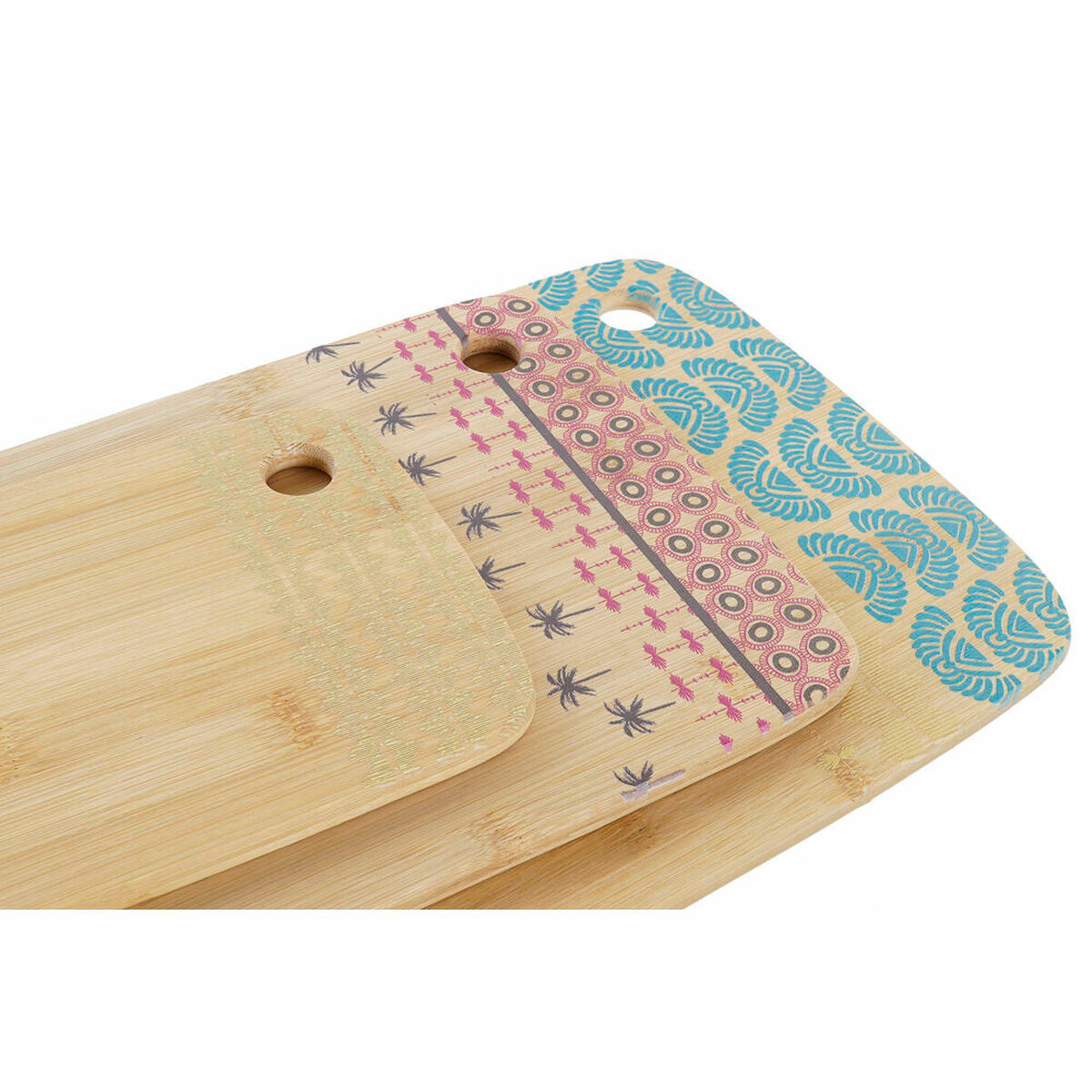 Set of chopping boards DKD Home Decor Tropical-2