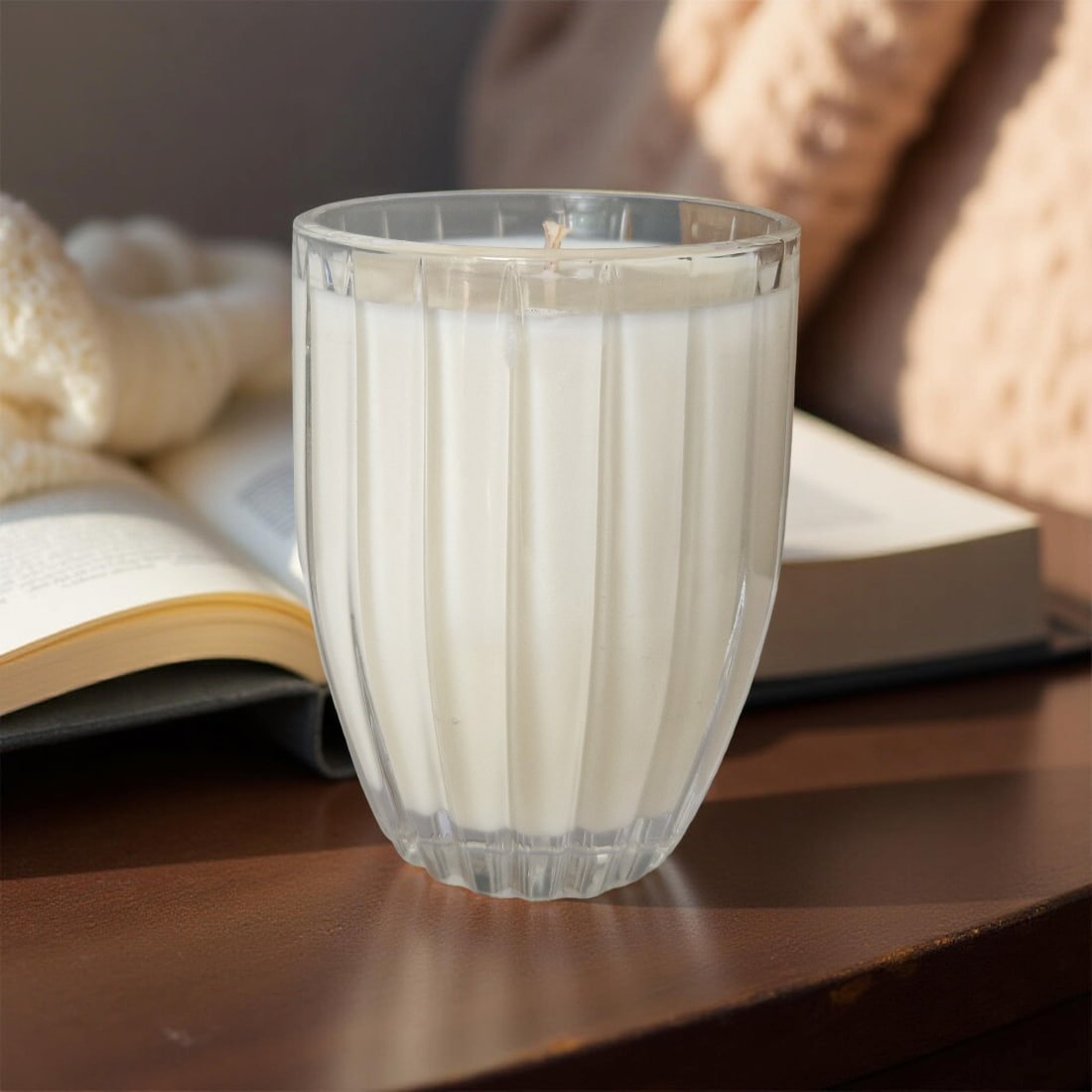 Glass Candles | Soft Sandalwood Fragrance-3