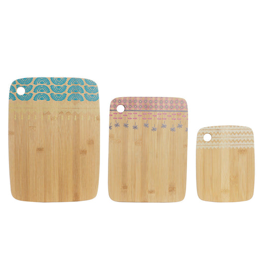 Set of chopping boards DKD Home Decor Tropical-0
